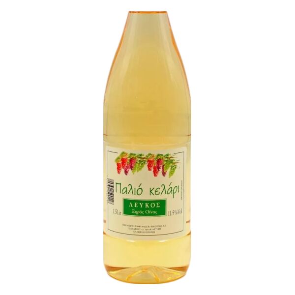 ΚΡΑΣΙ PET "ΠΑΛΙΟ ΚΕΛΑΡΙ" ΛΕΥΚΟ ΞΗΡΟ 1.5LT