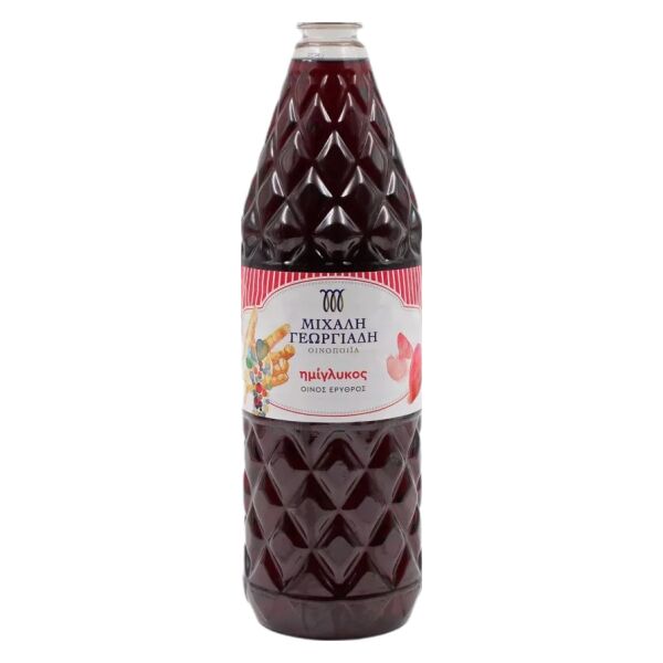 ΚΡΑΣΙ PET ΓΕΩΡΓΙΑΔΗ ΗΜΙΓΛΥΚΟ ΕΡΥΘΡΟ 1.5LT